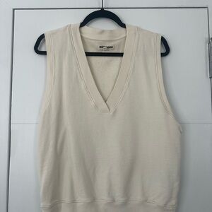 Cream Sleeveless Top